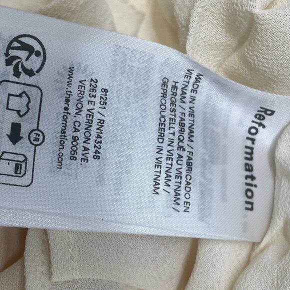 NEW REFORMATION Women’s Farah Sleeveless Midi Dress – Dolce Vita Print – Size 0 - Picture 4 of 7